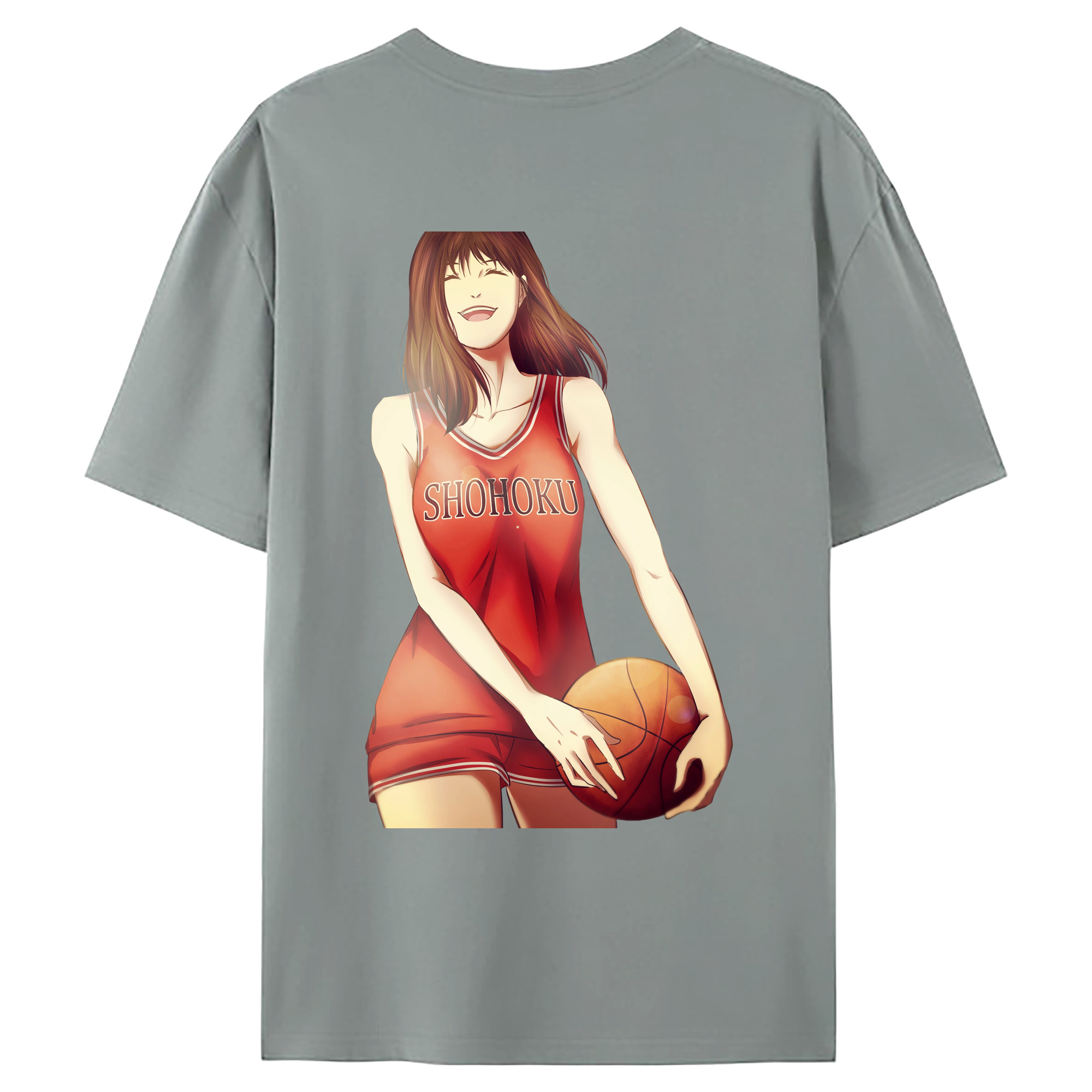 （画像用） SLAM DUNK／スラムダンク 綿100％ メンズ半袖Tシャツ（バックプリント） 通気性